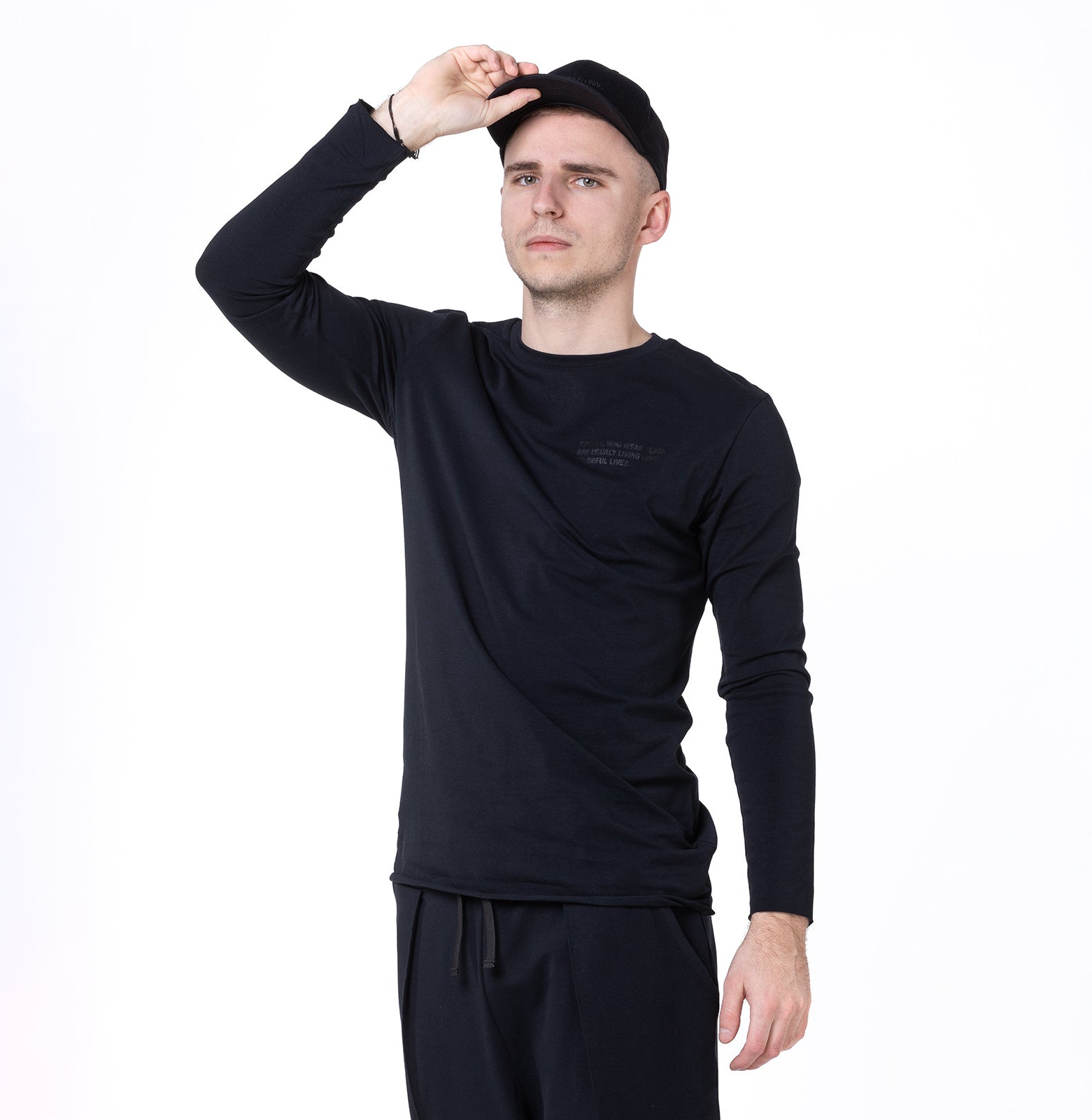 Lazy black tee longsleeve