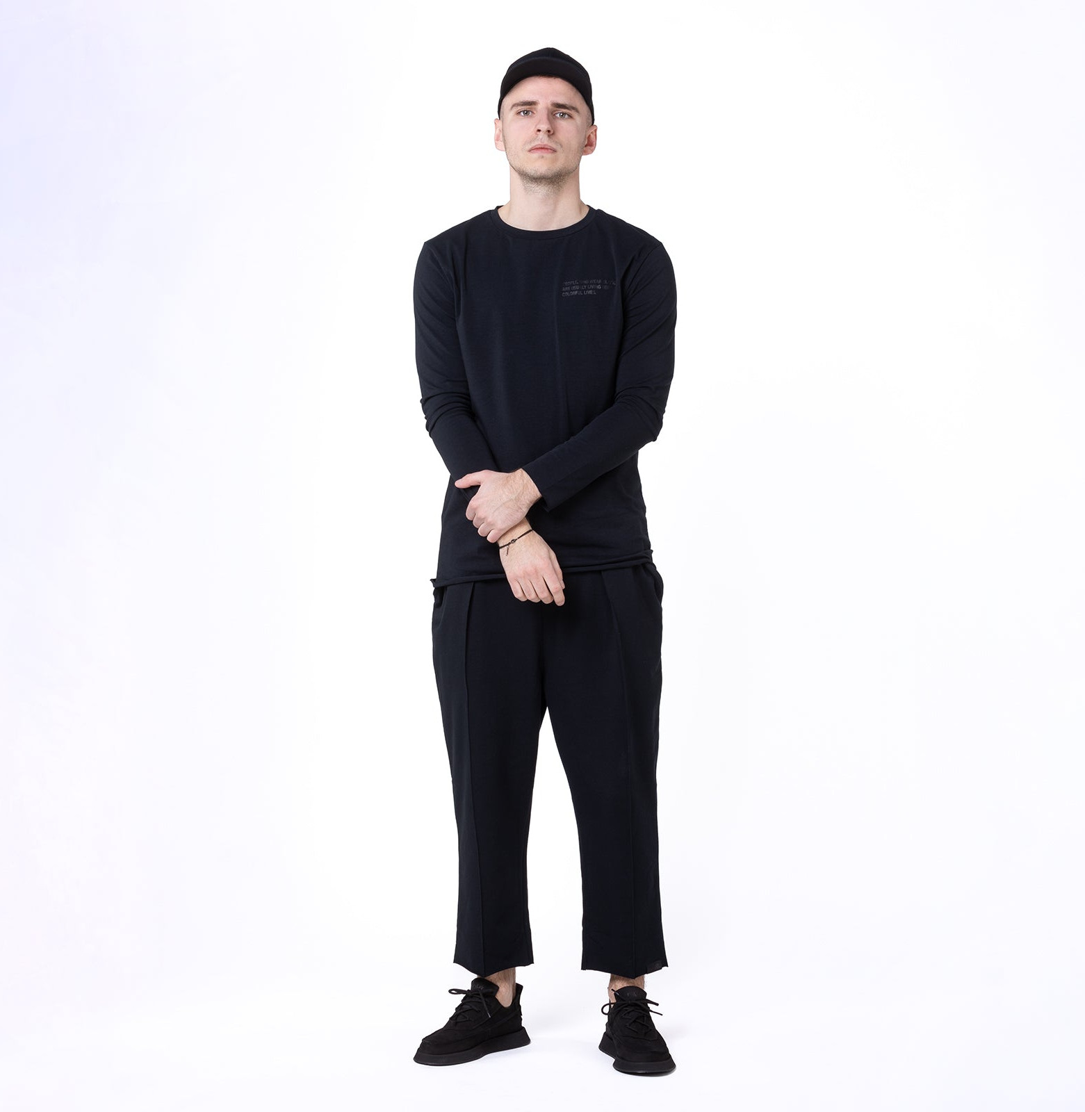Lazy black tee longsleeve