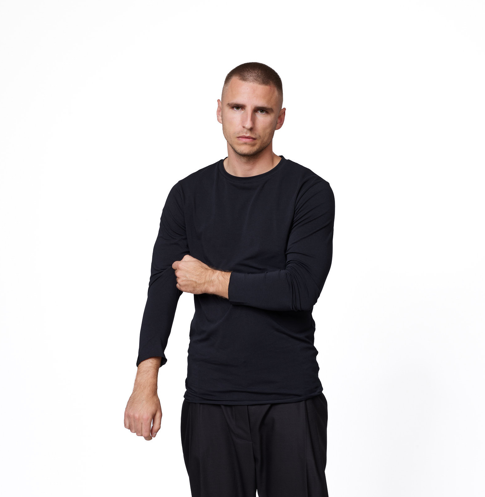 Lazy His Basic Tee Black
