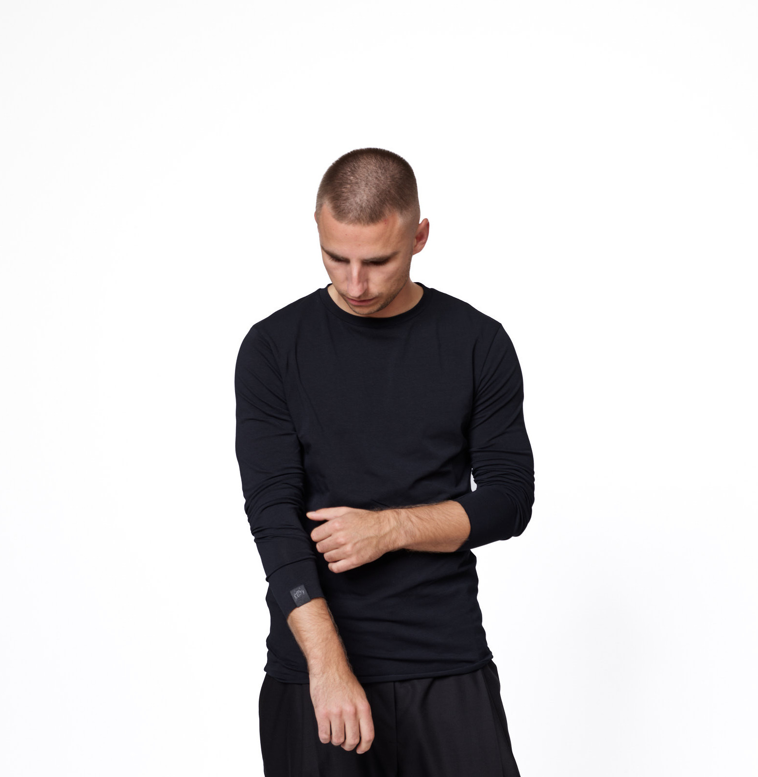 Lazy His Basic Tee Black