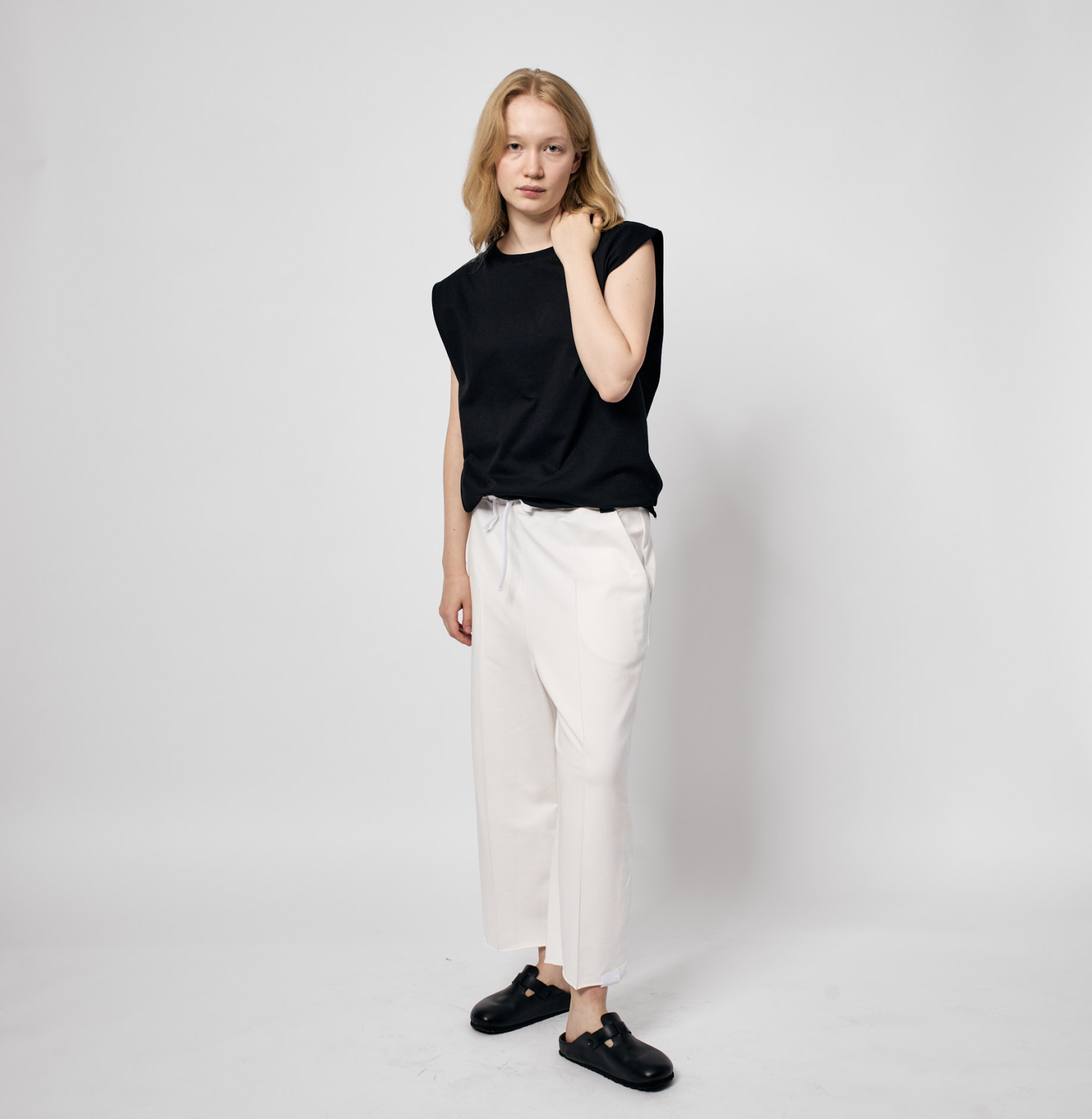 lazy wide sweatpants off white