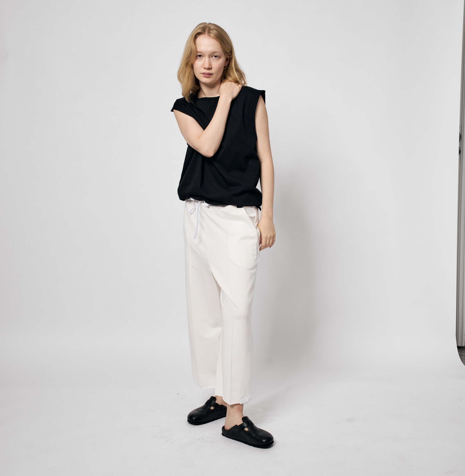 lazy wide sweatpants off white