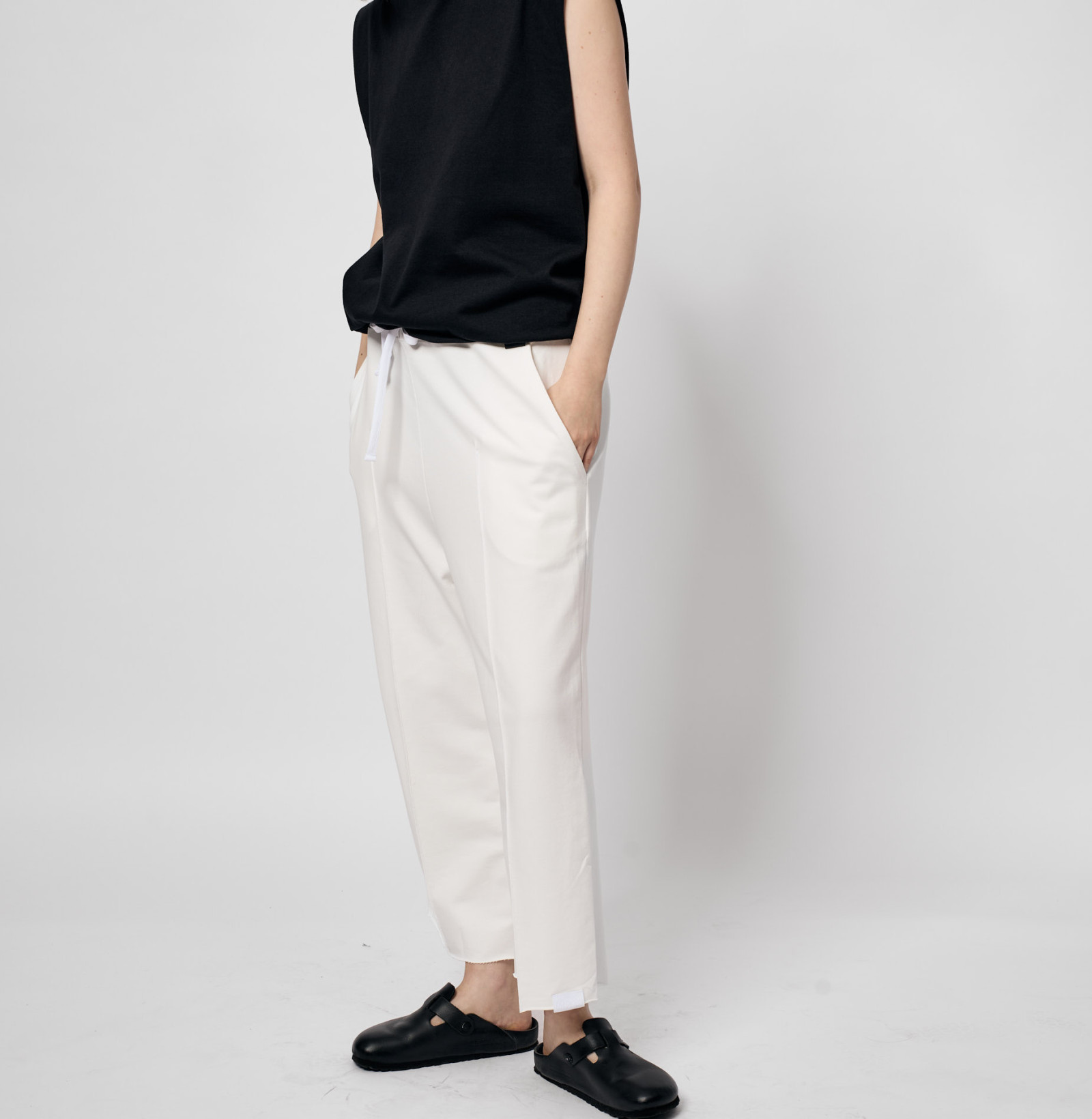 lazy wide sweatpants off white