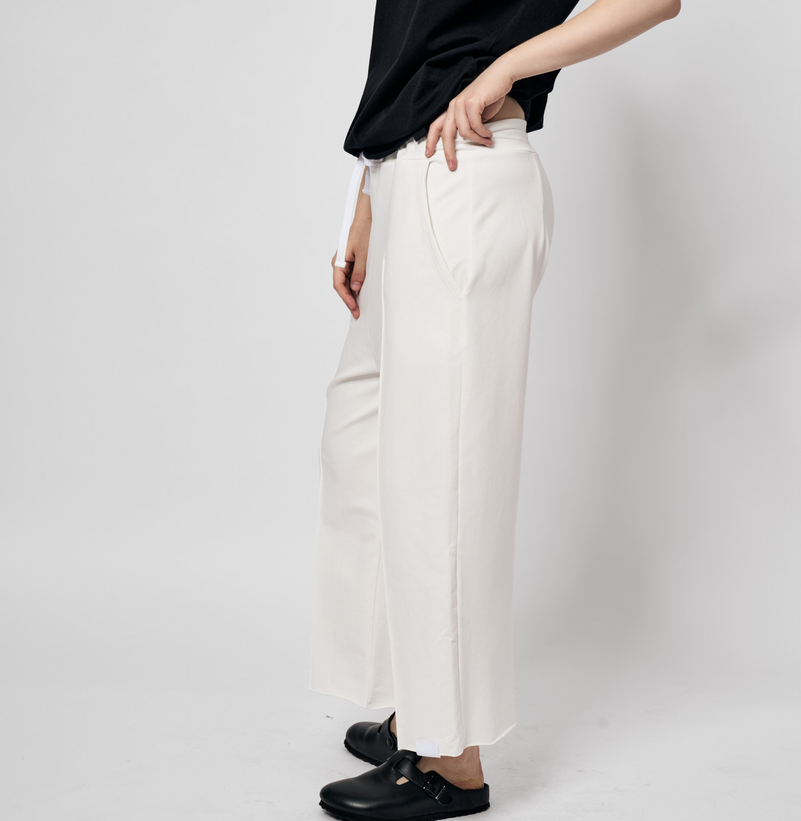 lazy wide sweatpants off white
