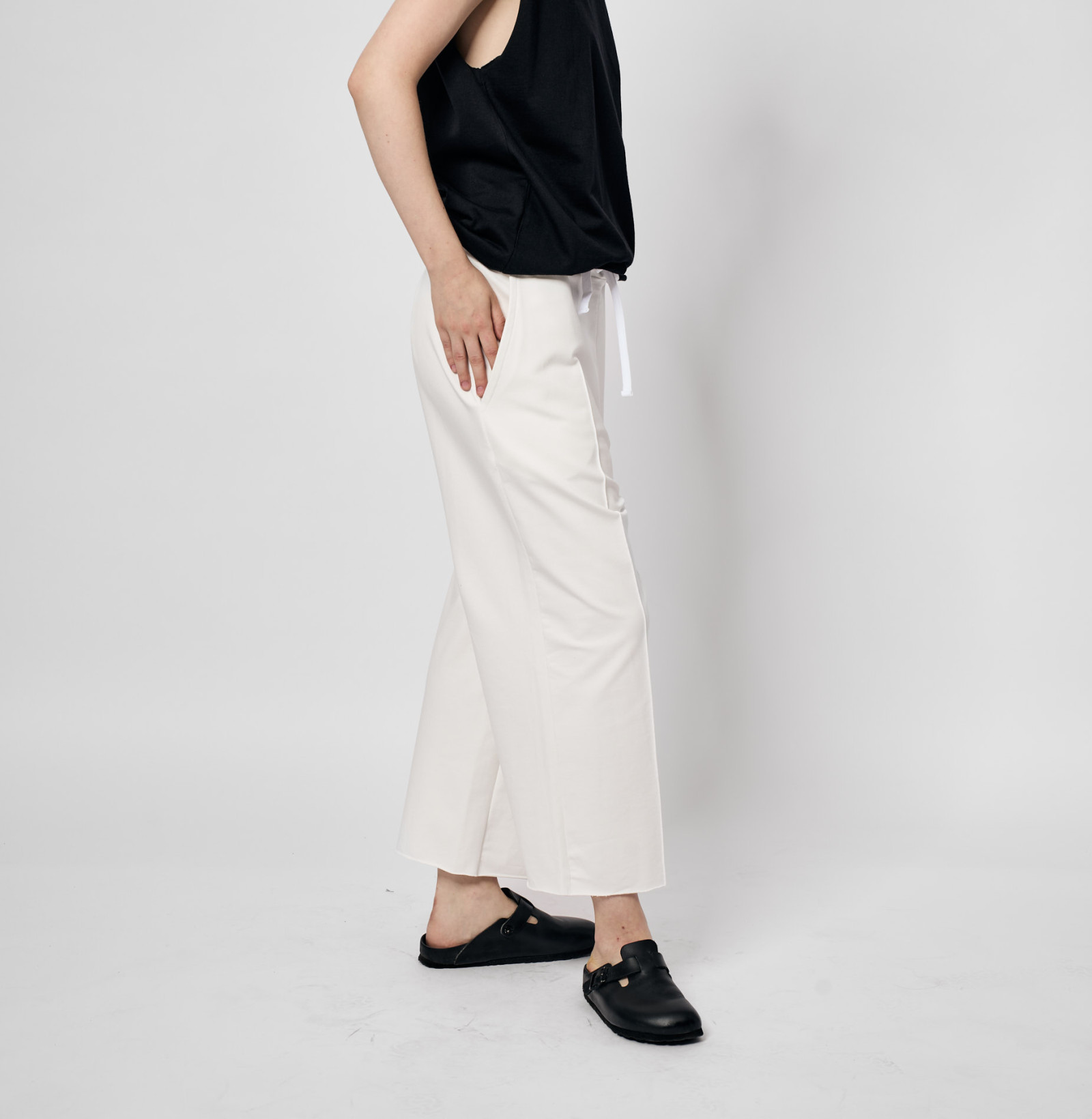 lazy wide sweatpants off white