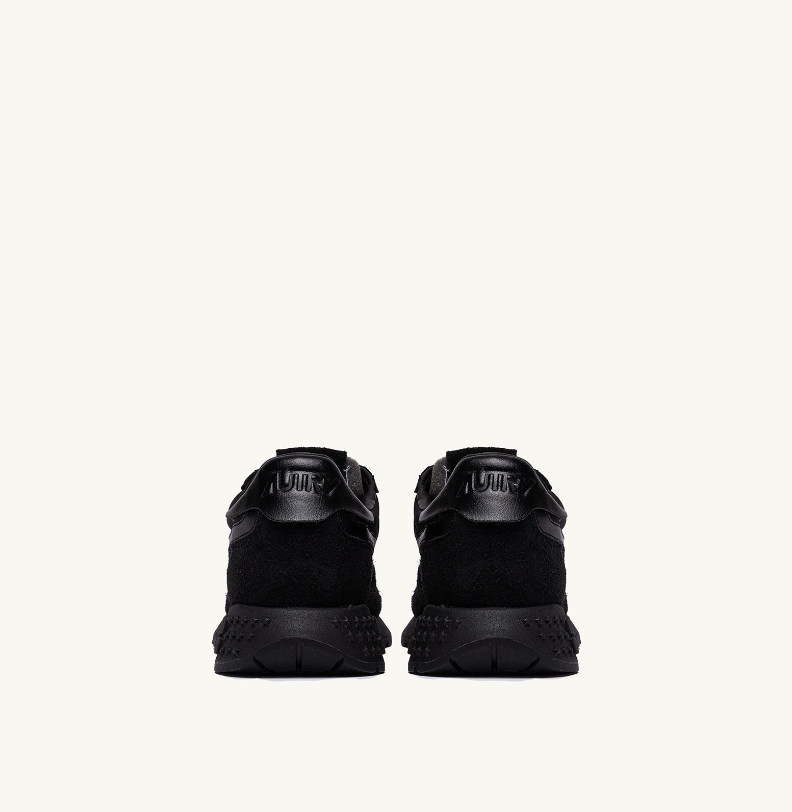 AUTRY REELWIND LOW SNEAKERS IN BLACK NYLON AND SUEDE MAN