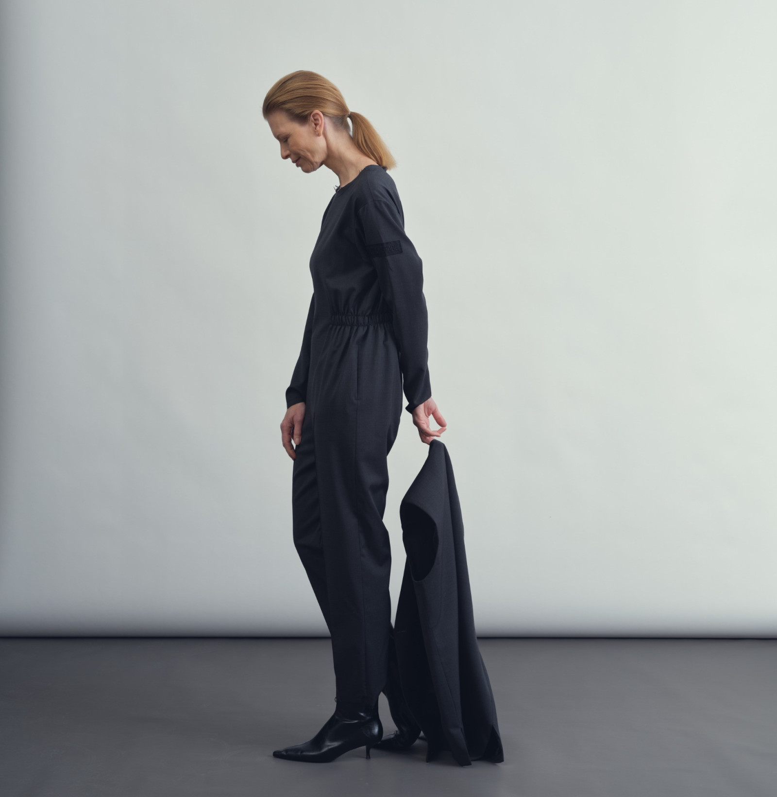 wool vest anthracite