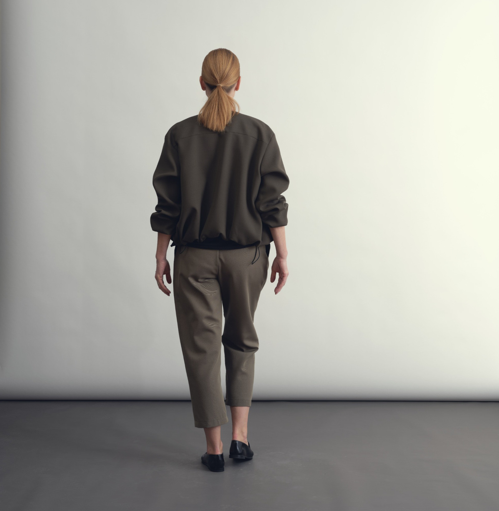 Wool classic pants khaki