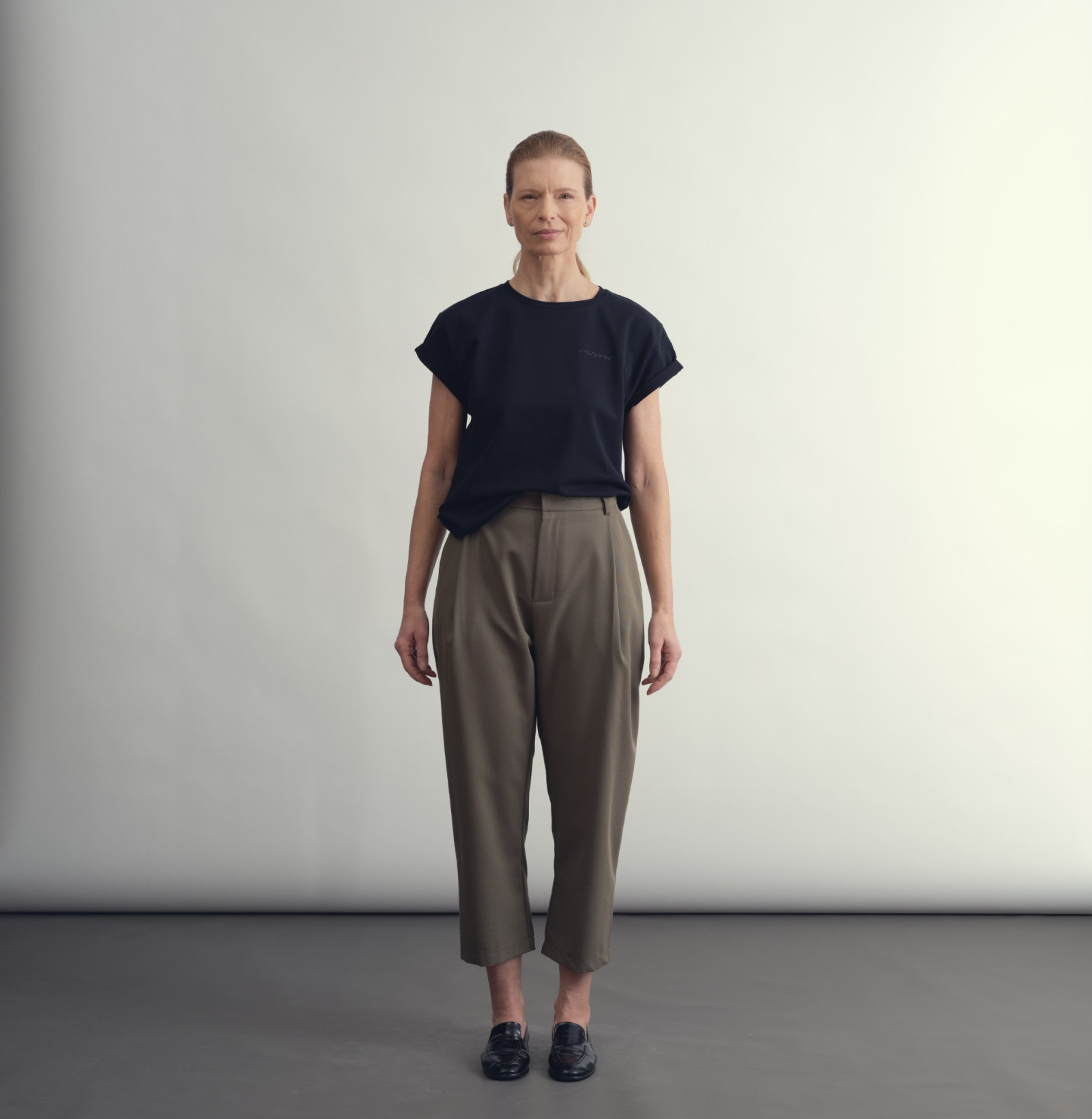 Wool classic pants khaki