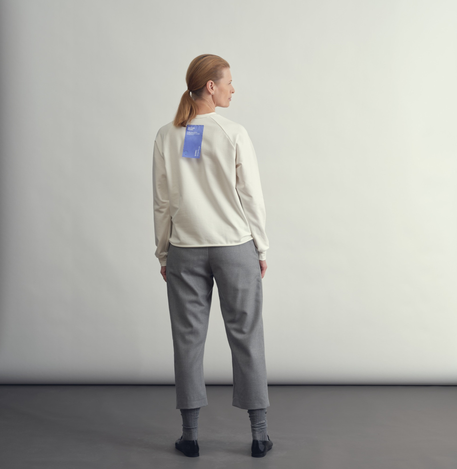 wool classic pants smoke grey